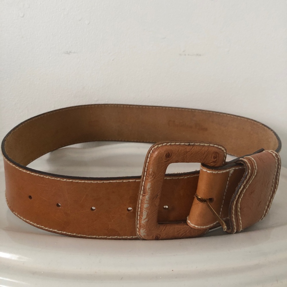 Vintage Christian Dior Leather Belt
